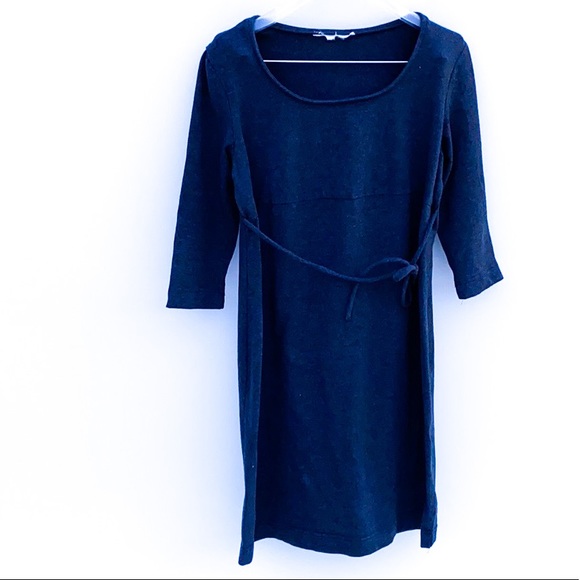 Gray mid sleeve Dress - Picture 1 of 6